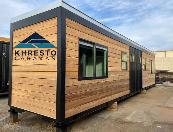 مراحل صنع كرفان خشب